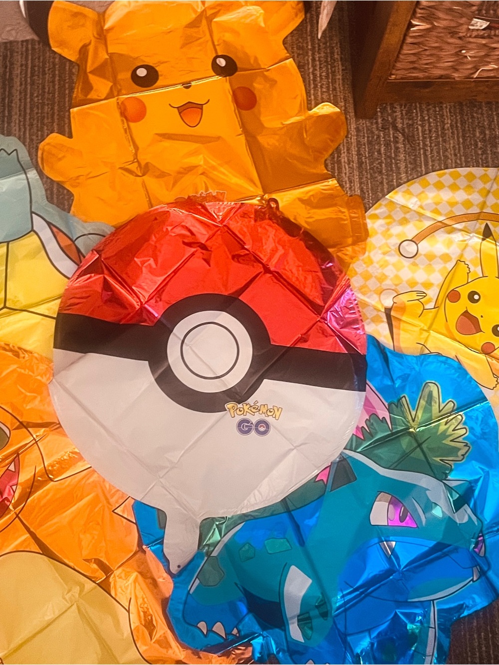 Pokémon Balloon Bouquet Balloons Mylar Balloons BN 6pc Oversized Balloons